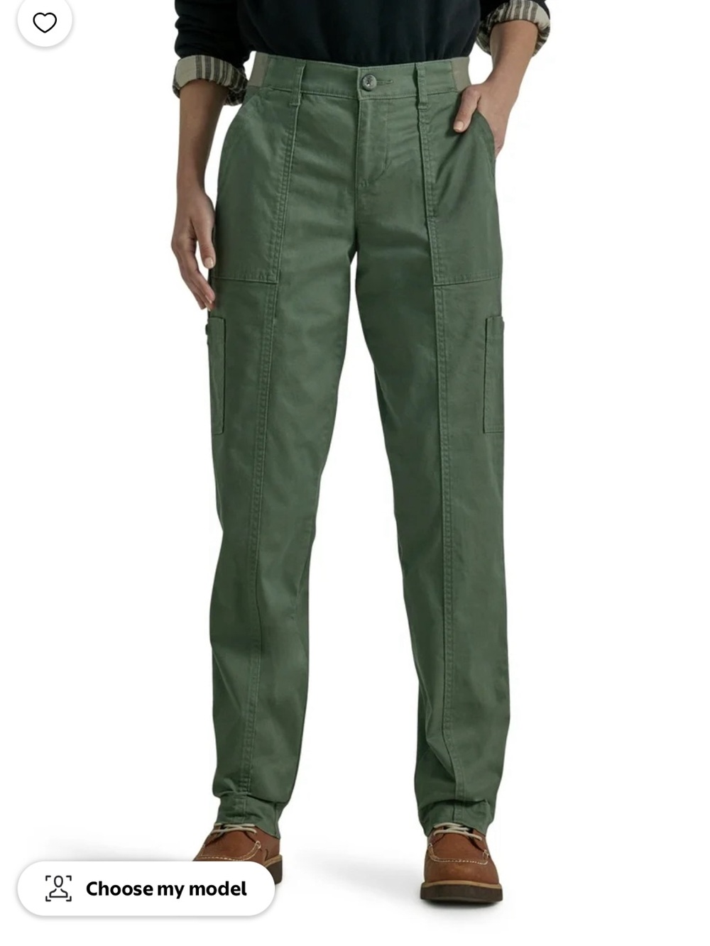 Lee Women's Olive Green Cargo Track Pants